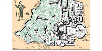 Χάρτης του μουσείο του Βατικανού διάταξη