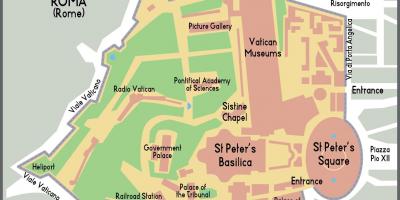 Χάρτης του Βατικανού είσοδο 